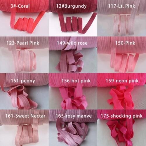 5/8" 15mm Elastic Ribbon Multirole Fold Over Elastic Spandex Satin Band Ties Hair Accessories Lace Trim Sewing Notion 100yards