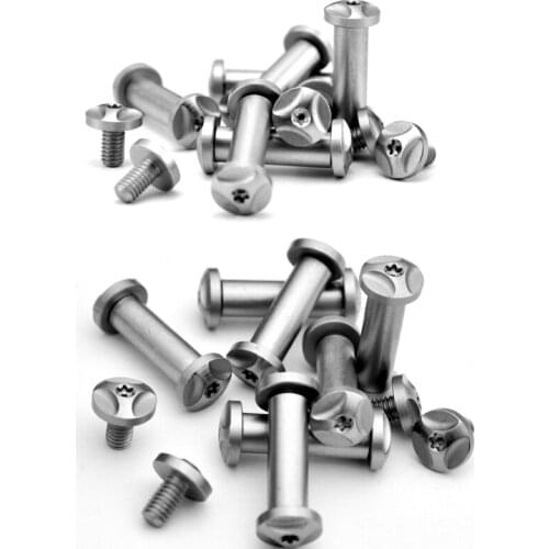 5MM/6MM Knife Handle Fastening Screws Rivets On The Lock Screws Rivets Shank Tool CNC Engraving Mill Handle Screw Rivets 2PCS