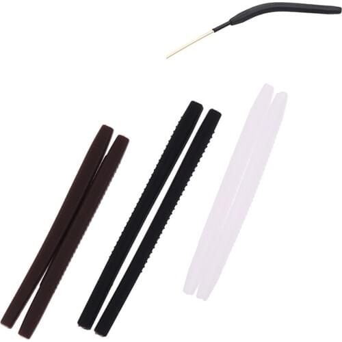 5 Pairs Anti Slip Ear Hook Silicone Tip Ear Grip Temple Hook Spectacle Eyeglasses Grip Eyeglass Eyewear Reading Glasses Leg