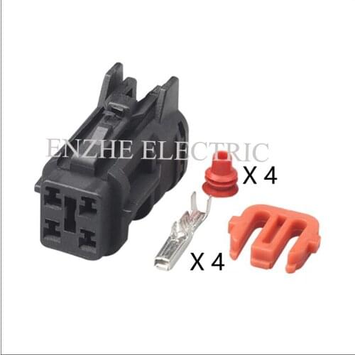 50set Includes terminals seal MG610331 car wire female cable connector terminal 4 pin connector automotive Plug DJ7041Y-2-21