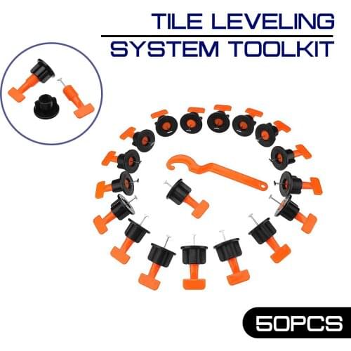 50PCS Tile Leveling System Toolkit Level Wedges Alignment Spacers for Locator Plier Spacers Flooring Wall Tile Carrelage