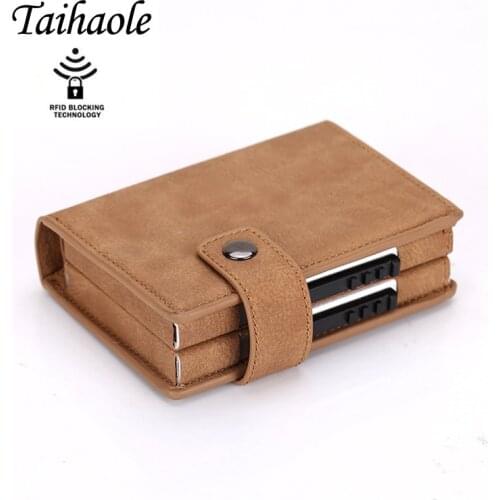 2019 Aluminum Wallet Credit Card Holder Metal with RFID Blocking Multifunction Wallet Travel Metal Case