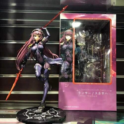 30CM Anime Fate Saber Scathach Figurine Action Figure Oversize Ornament Model Toy Birthday Gift Movie Collection Free Shipping