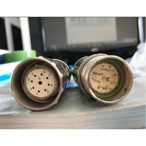 Free shipping Metal male or female 9 Pin 9cores connector encoder plug for B+F heidenhain encoder