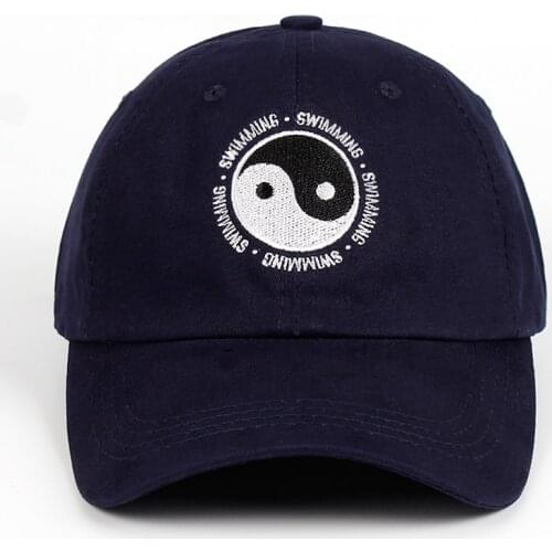 Mac Miller Dad Hat 100% Cotton Swimming Yin and Yang Gossip Embroidered Hat Snapback Baseball Cap For Men and Women 54-63cm