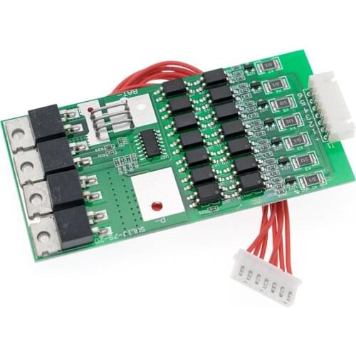 Bms 7S Li-ion Lithium 18650 Battery Protection Board 24V 20A Battery Balancer With Matching Cable Automatic Protection Function
