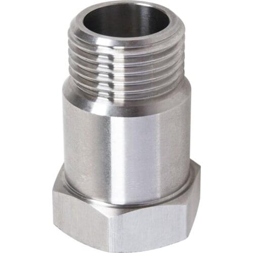 Oxygen Sensor Angled Extender Spacer Bung Extension Internal Thread M18 x1.5 Compatible with Motorcycles Racing Cars G5AD