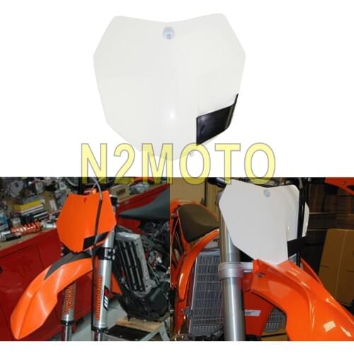 White Motorcycles Motocross Front Number Plate Holder For 350 SX-F 250 SX-F 250 SX 2013-2015 Dirt Racing Bike