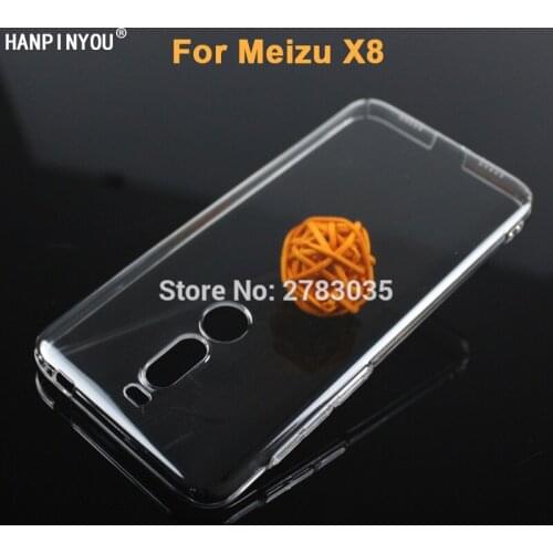 For Meizu X8 6.2" Glossy Snap Phone Case Crystal Invisible Hard PC Full Cover Clear Camera Protect Back Shell