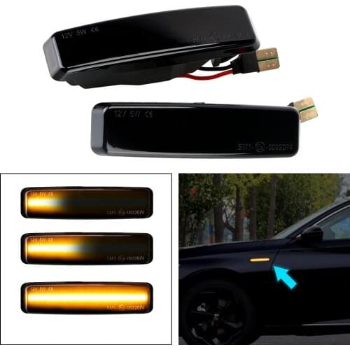 LEEPEE Side Markers Dynamic LED Turn Signal Flowing Sequential Light Blinker Indicator For BMW 5 Series E39 Mod BJ 12/95-6/03