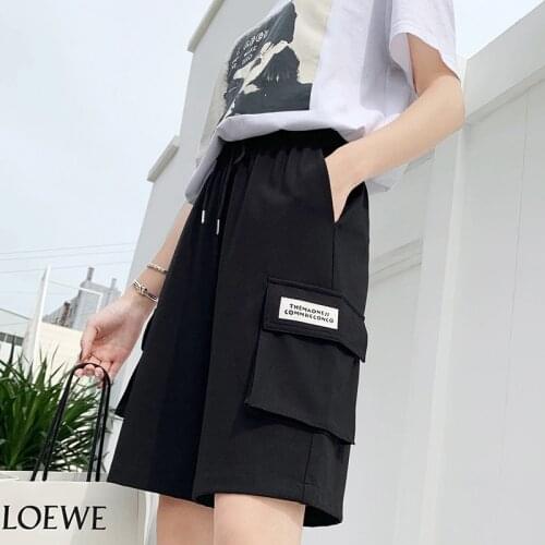 Summer Women Cargo Shorts Fashion High Waist Short Pants Ladies Streetwear Shorts Loose Jogger Short Trousers Casual Shorts