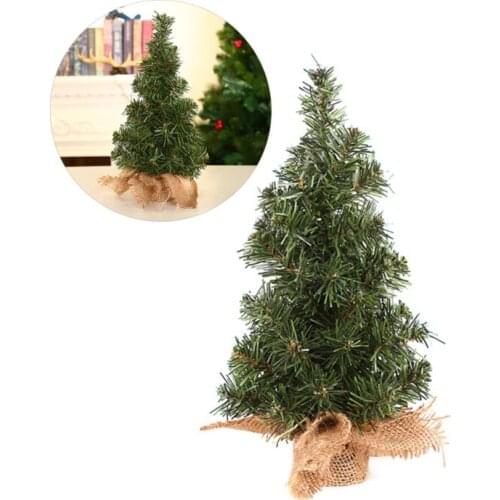 Mini Christmas Pine Tree Ornaments Green Xmas Tree For Home Birthday Wedding DIY Winter Party Table Decoration