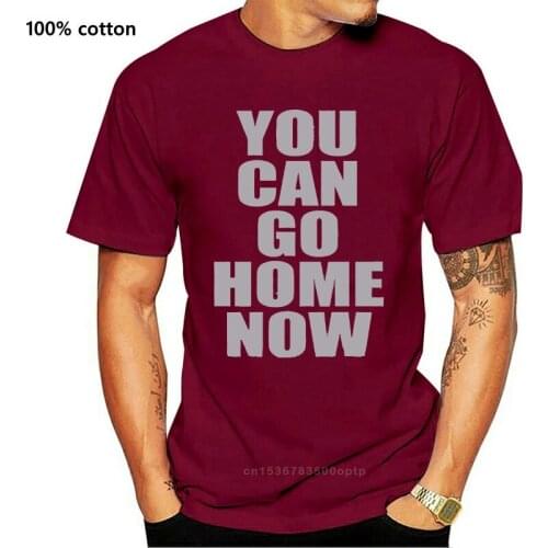 You Can Go Home Now Gym Workout Sweat T-Shirt For Men Mens T Shirt Mens Tee Shirt Solid Color Cotton Simple Fitness Hip Hop