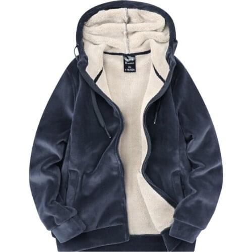 Winter Jacket Men Hip Hop Streetwear Hooded Jacket Fleece Thicken Warm Outwear Windproof Cotton Casual Coat Oversized Jacket Men