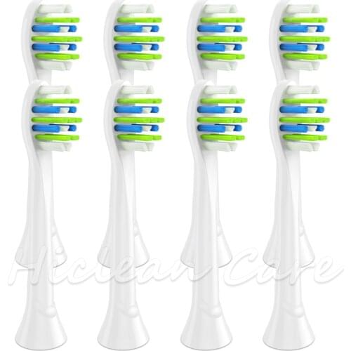 8Pcs Toothbrush Heads Compatible with Phillips Sonicare Electric Toothbrush DiamondClean, HealthyWhite, FlexCare HX6064 HX6730