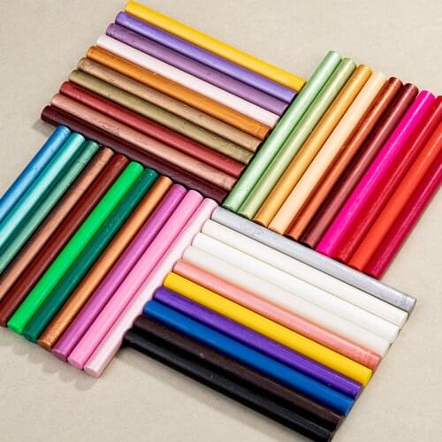 Sealing Wax Stick No Cord Wicks Cylindrical Fire Manuscript Sealing Wax for Postage Letter Vintage Column Wax Seal Stamp