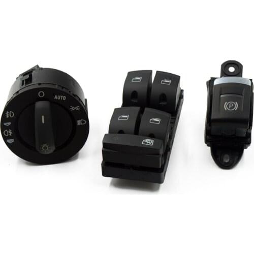 3Pcs New Parking switch Window switch headlight switch For AUDI A3 S3 A6 S6 C6 Q7 RS6 A6 allroad quattro 4F1927225C 4F1941431D