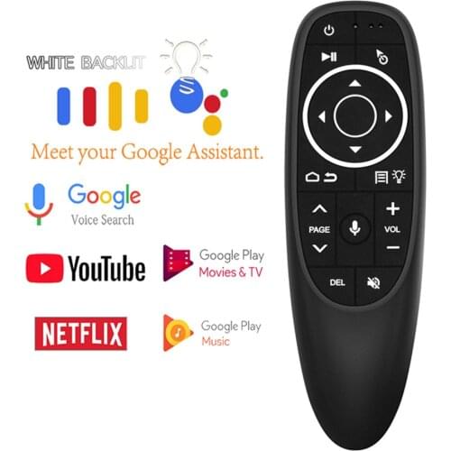 VONTAR G10 G10S Pro Voice Remote Control 2.4G Wireless Air Mouse Gyroscope IR Learning for Android tv box HK1 H96 Max X96 mini