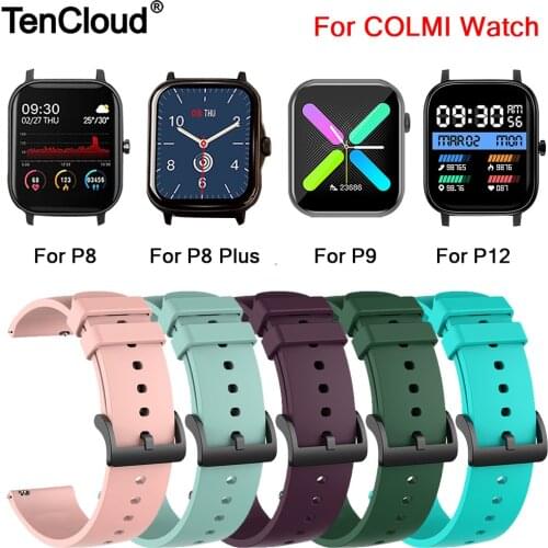 Wrist Strap For COLMI P8 Plus Mix Pro SE Silicone Band For COLMI P12 P10 P9 V31 V23 Pro Land 2S Replacement Bracelet Accessories
