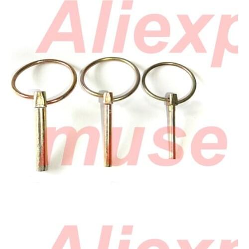 Steel safety pin O ring split pin Dia M4.5 M5 M6 M6.3 M8 M10 Length 30 35 40 45 50 60mm steel spring pin DIN11023