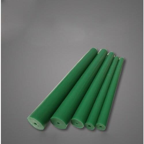 500mm length PU nylon rods sticks Hollow Elastic Polyurethane rod stick 20mm-60mm Outside Diameter GREEN High Quality