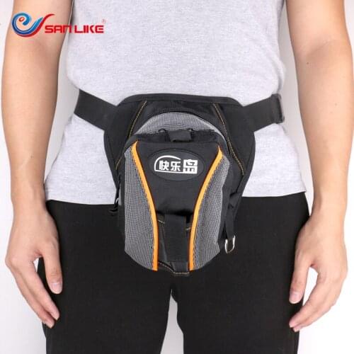 SANLIKE Fishing Waist Tackle Bag Waterproof Waist Shoulder Pack Case Reel Lure Line Hook Swivel Connector Tackle fishing bag
