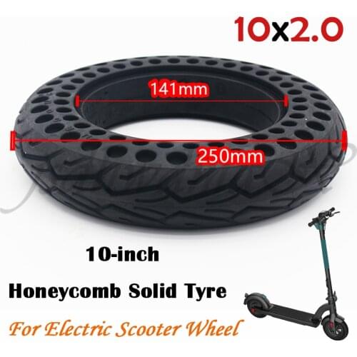 High Quality 10 inch 10x2.0 Honeycomb Solid Tyre for Electric Scooter Wheel Explosion-Proof Tire Accessories