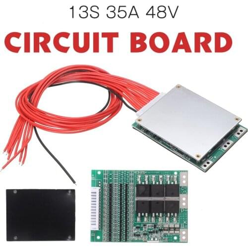 1pc High Quality 13s 48V 35A Electric Vehicle Protection Board i-ion Battery BMS PCB PCM Balance Circuit Boards