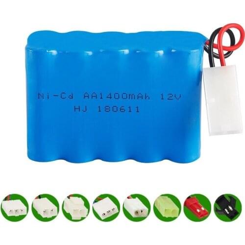 12v 1400mah NICD Battery Ni-CD Battery AA 12v battery pack for RC toy Car Boat GUN TANK Trucks Trains RC toy model Battery