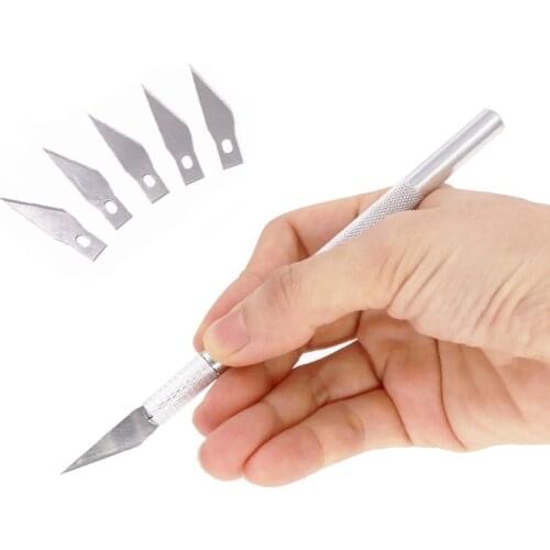 6 Blade Carve Knife Extra Backup Tool Sculpture Engrave Graver Cutter Craft Wood Cut Scorper Sculpte Razor Sharp woodcarve Hobby