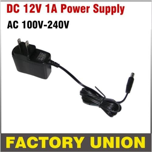 AC 100-240v to DC 12v 1a power supply adapter for CCTV Camera System