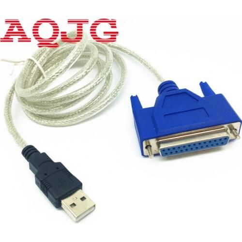 USB2.0 to DB25 female Parallel Printer LPT Cable Adapter New C340 chipest wholesale AQJG