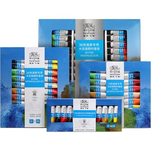 Watercolor Paint Set 10ml Professional Watercolor Set of 12/24/36 Premium Water Color Pigment for Artist Painting Art Supplies