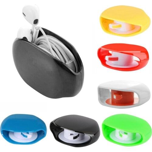 Automatic Earphone Storage Box Portable Travel Intelligent Data Line Earbuds Holder Case Charging Line Headset Data Line Keeper