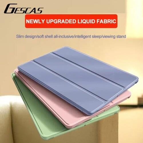 GESCAS For Ipad Air 4 Case Simple Solid Color For Ipad Air 2 Case Ipad Pro 11 Case 2020 Ipad 5th Generation Case