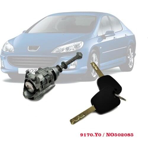 Front Left Door Lock Cylinder Barrel with 2 Keys citroen C4 picasso OE 9170.Y0 NO502085