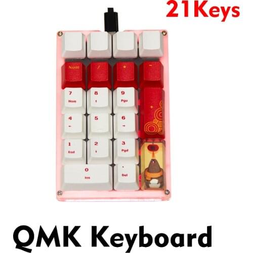 RGB QMK Keyboard Numpad New Programming Programmable Macro Keyboard 15 layer Layout For Gaming PS Offical New Keypad backlight