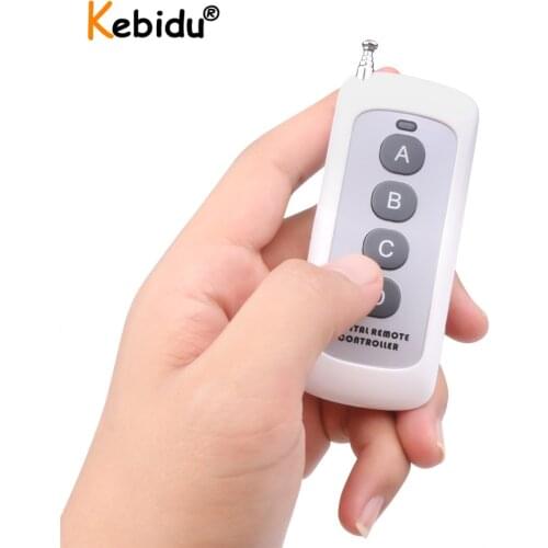 Long Range Learning Code 1527 433Mhz Remote Control 2/4 Button Antenna RF Module Remote Controller For Lamps Lights Gate Door