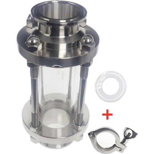 New 2" Tri Clamp Type Flow Sight Glass Diopter For Homebrew Diary Product Stainless Steel SS304 Ferrule OD 64mm New 2" Tri Clam