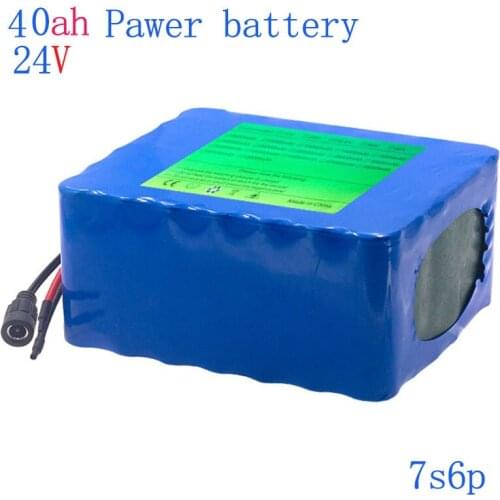 For Fedical Equipment Electric Wheelchair Bicycle 18650 Lithium Battery 24V40Ah 7S6P 250W 350W 25A BMS