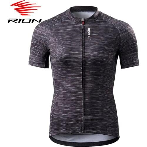 RION Women Summer Cycling Jersey Short Sleeve MTB Road Bike Jersey Quick Dry Downhill Bicycle Jersey Camisa Ciclismo