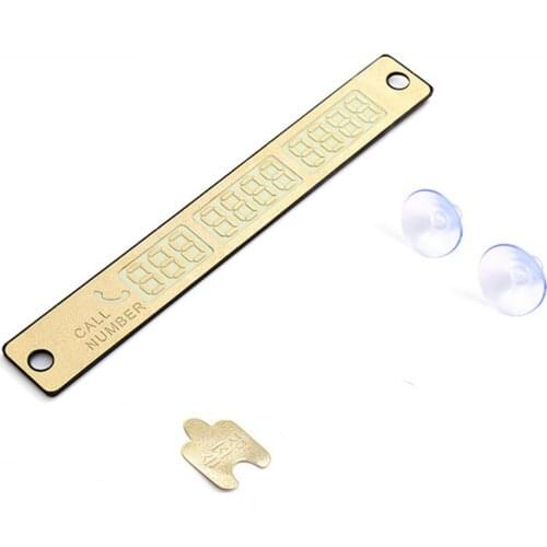 New Luminous Car Temporary Parking Card Sticker Car Air Freshener Auto Phone Number Card Plate Car Accessories