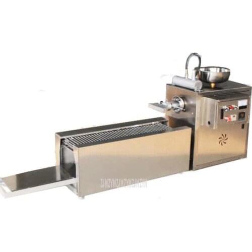 220V 7KW Full Automatic Cold Noodle Making Machine Stainless Steel Heat Transfer Oil Flat Rice Noodle Maker Machine 75kg/h