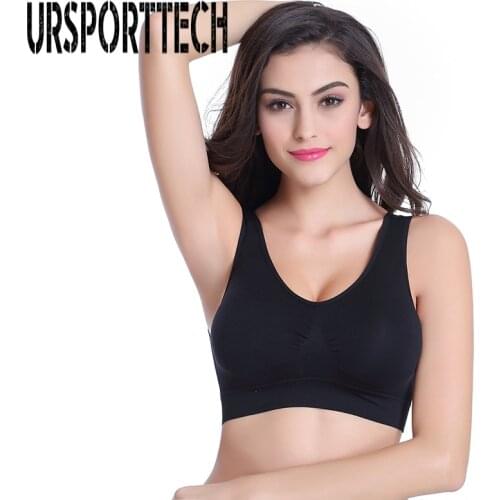 Hot Brand Women Shockproof Bra Active Seamless Nylon Wire Free Double Layer No Pressure Bra Large Size S-4XL Free Shipping