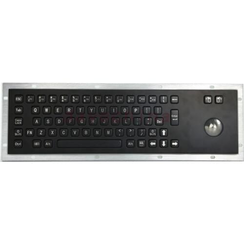 Professional IP65 vandal resistant stainless steel metallic keyboard waterproof