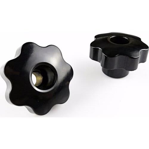 TF01004--- M10*50 Bakelite through hole lobe knob ,Clamping knob