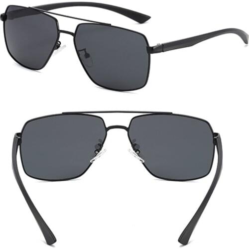 Double Bridge Frame Men Women Polarized Sun Glasses Polarized Mirror Minus Myopia Sunglasses Custom Made Lens -1 to -6