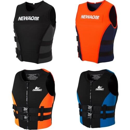 Life Vest Men Women Neoprene Profession Safety Life Vest for Water Ski Rescue Drifting Wakeboard Fishing Swimming Life Jack