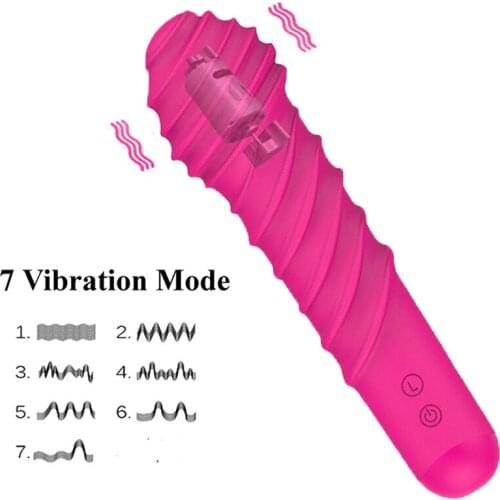 Women Vibration Sex Toy Multi-frequency AV Stick Black Pink Color Adult Sex Supplies Masturbation Device Bullet Vibrator