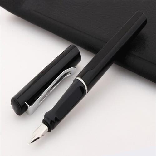 High Quality 1515 Black Colour Student School Office Fountain Pen Fine Nib for Financial Stationery Supplies ink pens